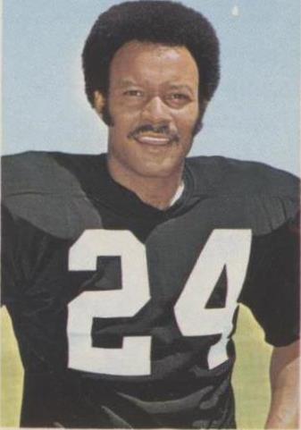 Estampillas de jugador de fútbol americano profesional The Wonderful World of Pro 1972 Willie Brown #288
