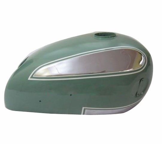 Ariel 4g Square Four 1000cc Shark Green Painted & Chrome Petrol Fuel Tank 