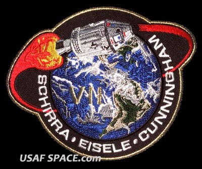 Apollo 7 Mission Commemorative 5'' Tim Gagnon ORIGINAL AB Emblem NASA SPACE PATCH