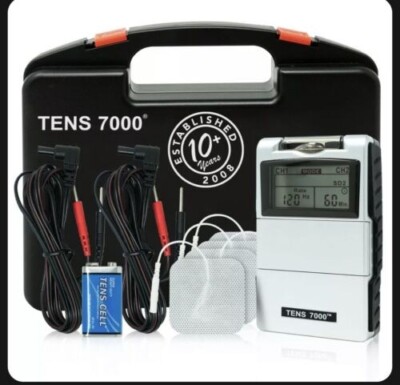 TENS 7000 Digital Pain Relief Management Unit Electrical Stimulation -OTC