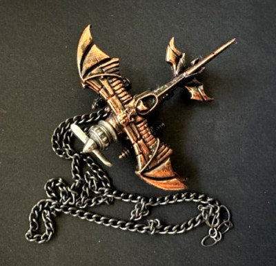 Empire Aeronautica Steampunk Pendant Pewter Alchemy Gothic