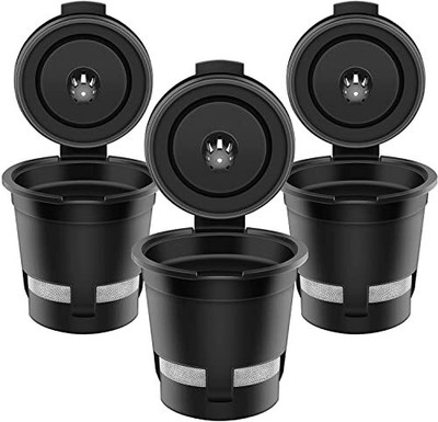 Reusable K Cups for Keurig, EZBASICS Reusable Coffee Filters Refillable Singl...