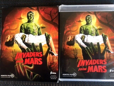 INVADERS FROM MARS-1953 (Restored Blu-Ray) W/ Slipcover & Booklet Insert NEW