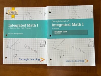 Carnegie Learning Integrated Math I 3rd Edition Student Text & Assignments 2pcs
