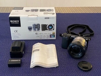 Sony NEX-5RK/B 16.1 MP Mirrorless Digital Camera with 18-55mm Lenses (Black)