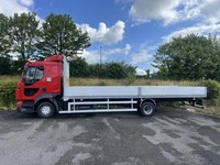 Renault D Range 7.5t Truck Chassis Cab with Flatbed Dropside Body 24ft 