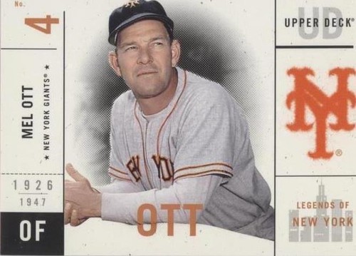 2001 Upper Deck Legends of New York - Mel Ott #40