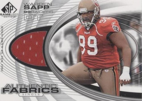 2004 SP Game Used Edition Warren Sapp #AF-WS