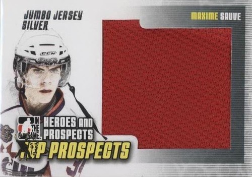 2009-10 In the Game Heroes and Prospects - Max Sauve #JM-23