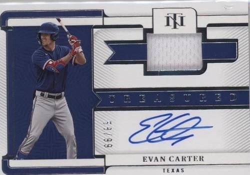 2023 Panini National Treasures - Evan Carter #TMS-EC