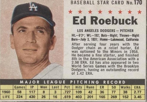 1961 Post - Ed Roebuck #170