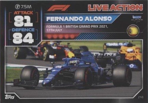 2022 Topps F1 Turbo Attax - Fernando Alonso #210