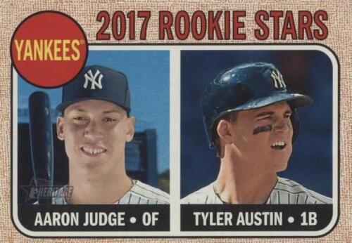 2017 topps heritage バラ売り可 🍀 2017 TOPPS HERITAGE #214 - Aaron Judge RC SSP /50 ROokie