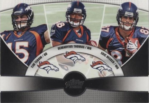 2010 Topps Prime Demaryius Thomas Eric Decker Tim Tebow #3Q-1