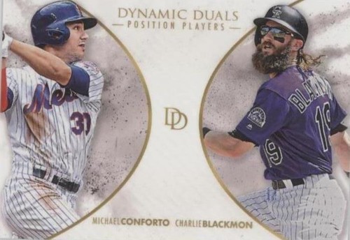 2018 Topps On Demand Dynamic Duals - Charlie Blackmon Michael Conforto #PP5