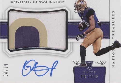 2018 Panini National Treasures Collegiate Dante Pettis #119