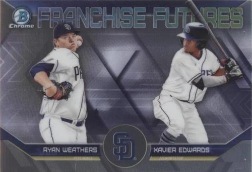 2018 Bowman Draft - Ryan Weathers Xavier Edwards #FF-SDP