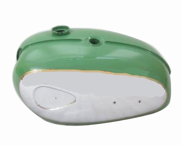 BSA A65 Thunderbolt Green Painted Chrome Plated Petrol Gas Fuel Tank  