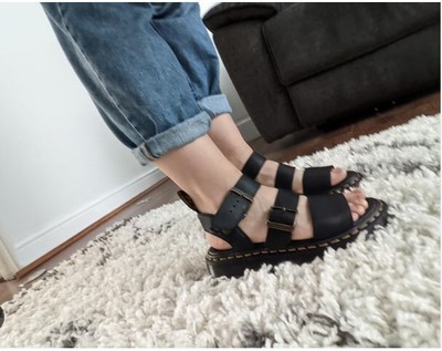 Dr. Doc Martens Gryphon Gladiator Sandals Black Mens Sz 6, Womens 7, UK5 EU38  