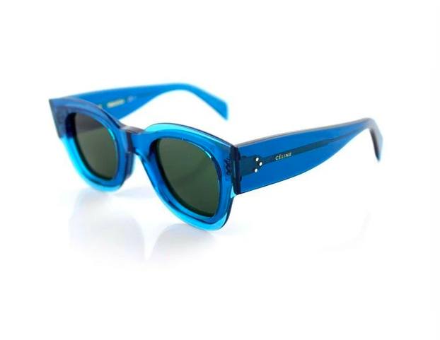  CELINE ZOE Sunglasses  Ladies Petrol Blue Crystal Sunglasses CL 41446/S MR8 QT