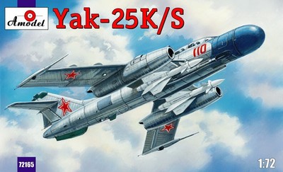 1/72 Amodel #72165 - Yakovlev Yak-25K/S Soviet Jet Fighter