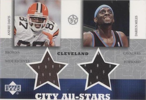 2002-03 Upper Deck UD Superstars Andra Davis Darius Miles #AD/DM-C