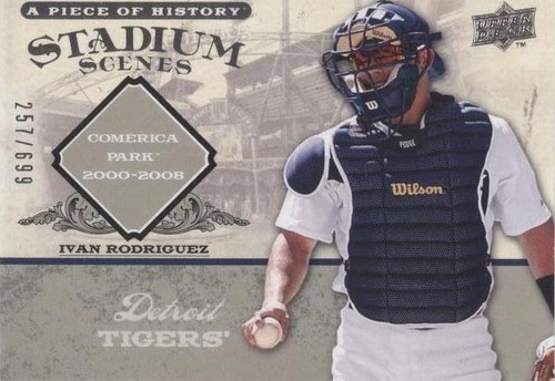 2008 Upper Deck A Piece of History - Ivan Rodriguez #SS23