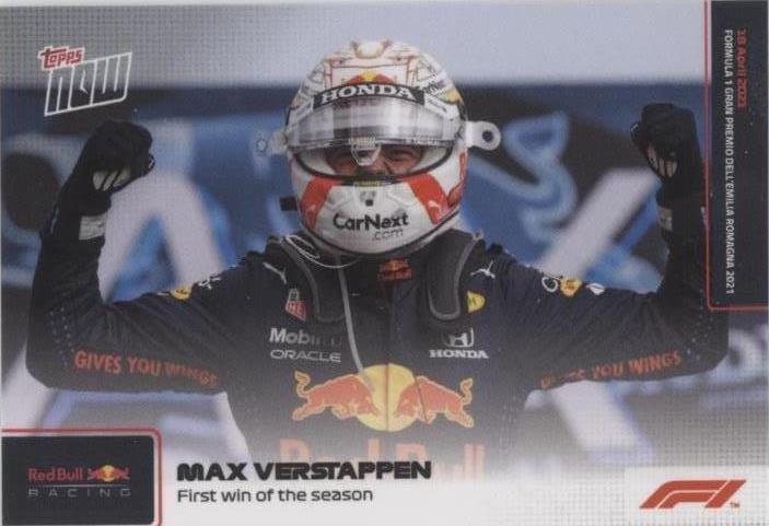 2021 Topps Now F1 - Max Verstappen #004