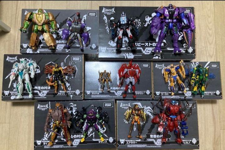 Transformers Beast Wars Again Bwvs Action Figure 14p Set Takara Japan W/Box