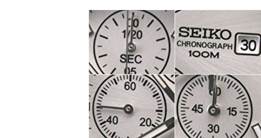Pre-owned Seiko Snd363pc White Chronograph Overseas Model Men's Watch From Japan