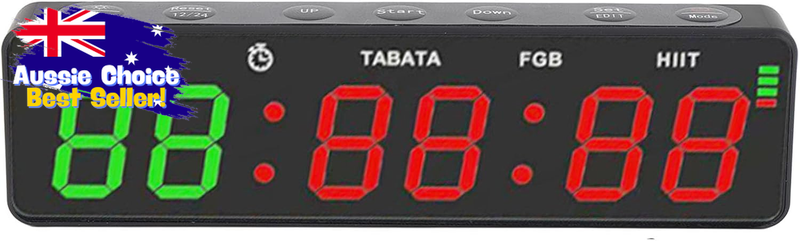 Portable Gym Timer | Magnetic Rechargeable Fitness Stopwatch for Boxing