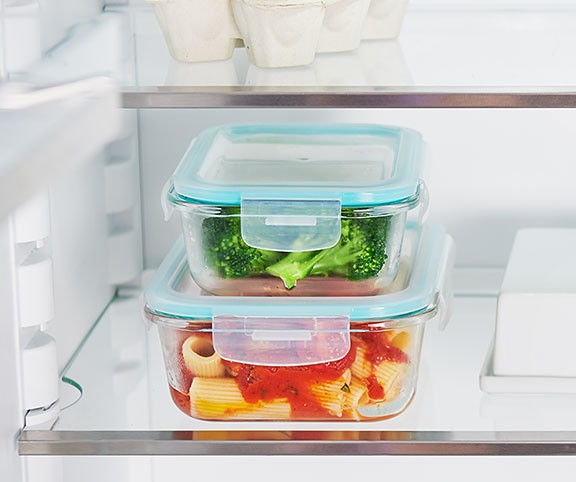 Betty Bossi Aufbewahrungsdose mit Deckel, Glas rechteckig - 4er-Set, Gratinform - Bild 5 von 5