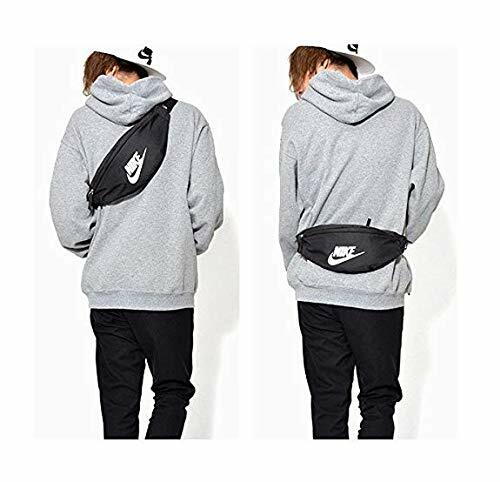 New  NIKE unisex-adult Heritage Hip Pack Bag Black/Black/White NWT