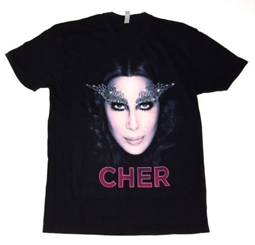 CHER/シェール/TOUR2002Tシャツ/Size:L/ 匿名配送/送料無料 Cher — 'Living Proof Fair Well Tour 2002' T-Shirt — Size