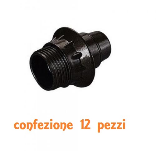 Set 12 Pezzi Porta Lampada Portalampada Lampadina Con Fermo E14 Max 40w linq