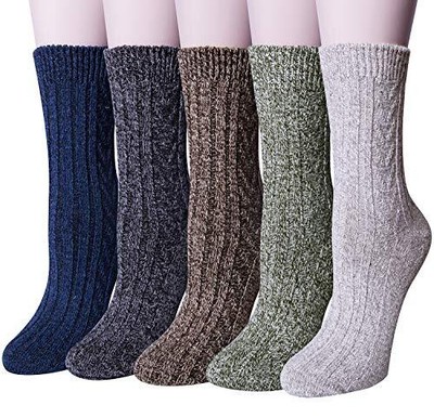 S Warm Thick Knit Wool Soft Vintage Casua...
