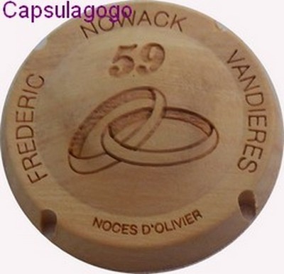 capsule de champagne NOWACK "Anniversaire de Mariage" Olivier   n°66e