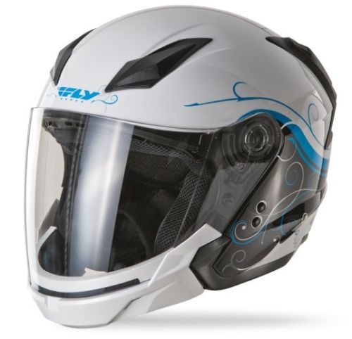 FLYRACING TREKKER White L size 59-60 #PCELWW | eBay