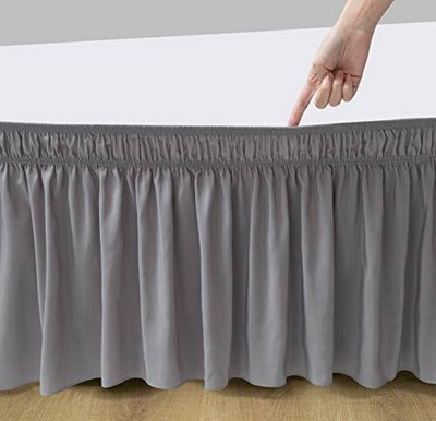 Wrap Around Bed Skirts Elastic Dust Ruffles Twin & Full ...