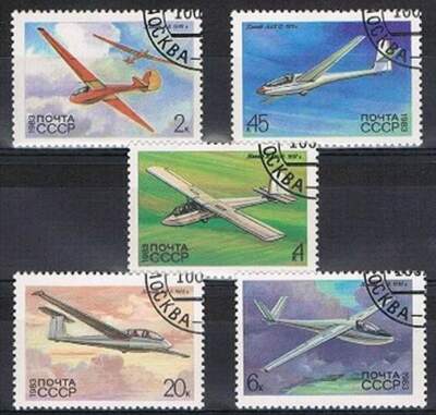 CCCP / USSR gestempeld serie - Vliegtuigen (015)
