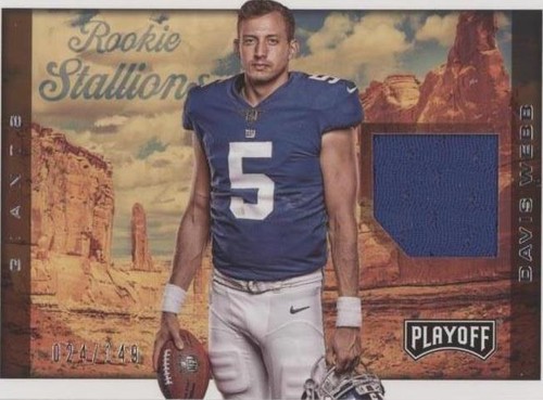 2017 Panini Playoff Davis Webb #RS-DW