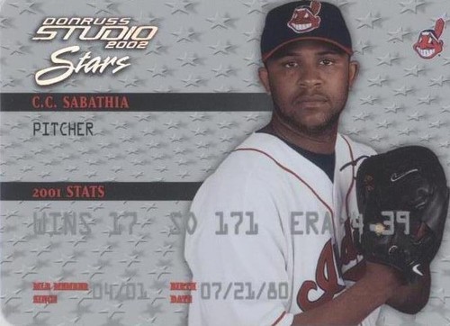 2002 Donruss Studio - C.C. Sabathia #SS-10