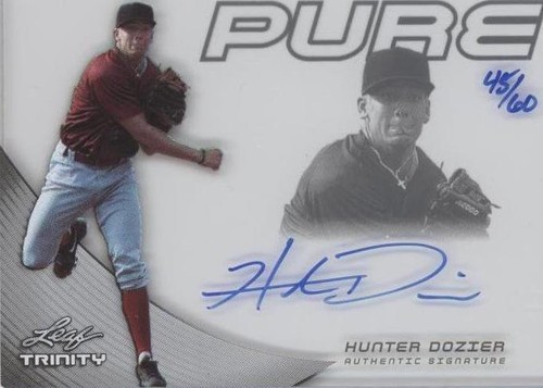 2013 Leaf Trinity - Hunter Dozier #P-HD1