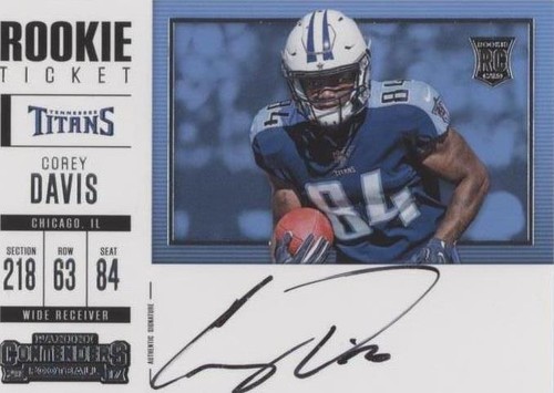 2017 Panini Contenders Corey Davis #368