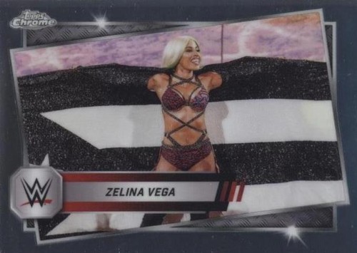 2025 Topps Chrome WWE Zelina Vega #196 Pink Shimmer
