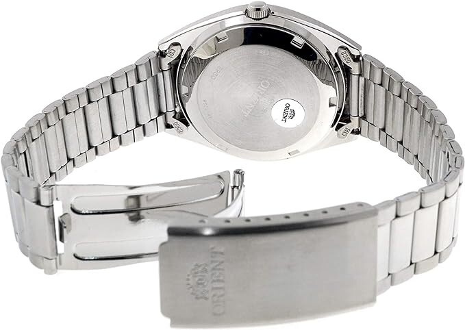 Pre-owned Orient Tristar Mens Classical Automatic Textured Silver Dial Watch Ab00007w