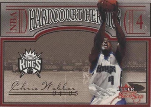 2004-05 Fleer Sweet Sigs - Chris Webber #9 HH