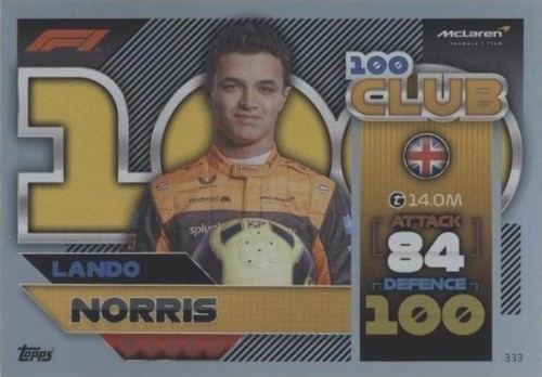 2022 Topps F1 Turbo Attax - Lando Norris #333