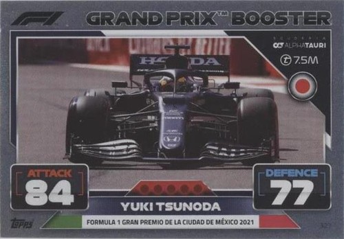 2022 Topps F1 Turbo Attax Silver Foil #282 Yuki Tsunoda