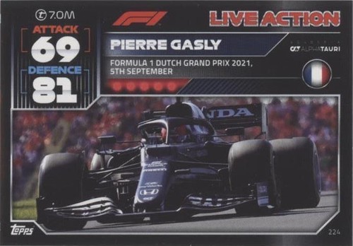 2022 Topps F1 Turbo Attax - Pierre Gasly #224